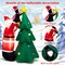Costway 6 FT Inflatable Christmas Tree & Santa Claus w/ LEDs & Air Blower